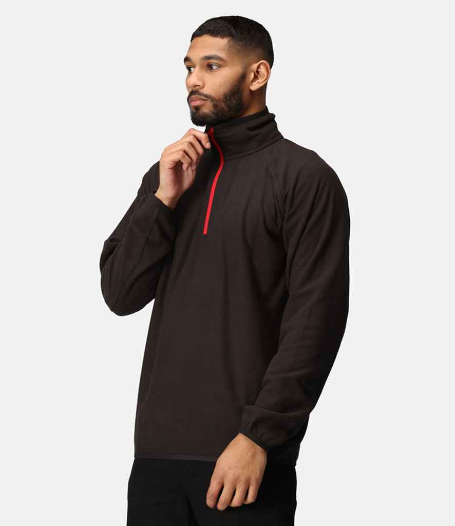 Regatta Navigate Half Zip Fleece | Black/Classic Red - Regatta Professional - Lancashire Teamwear