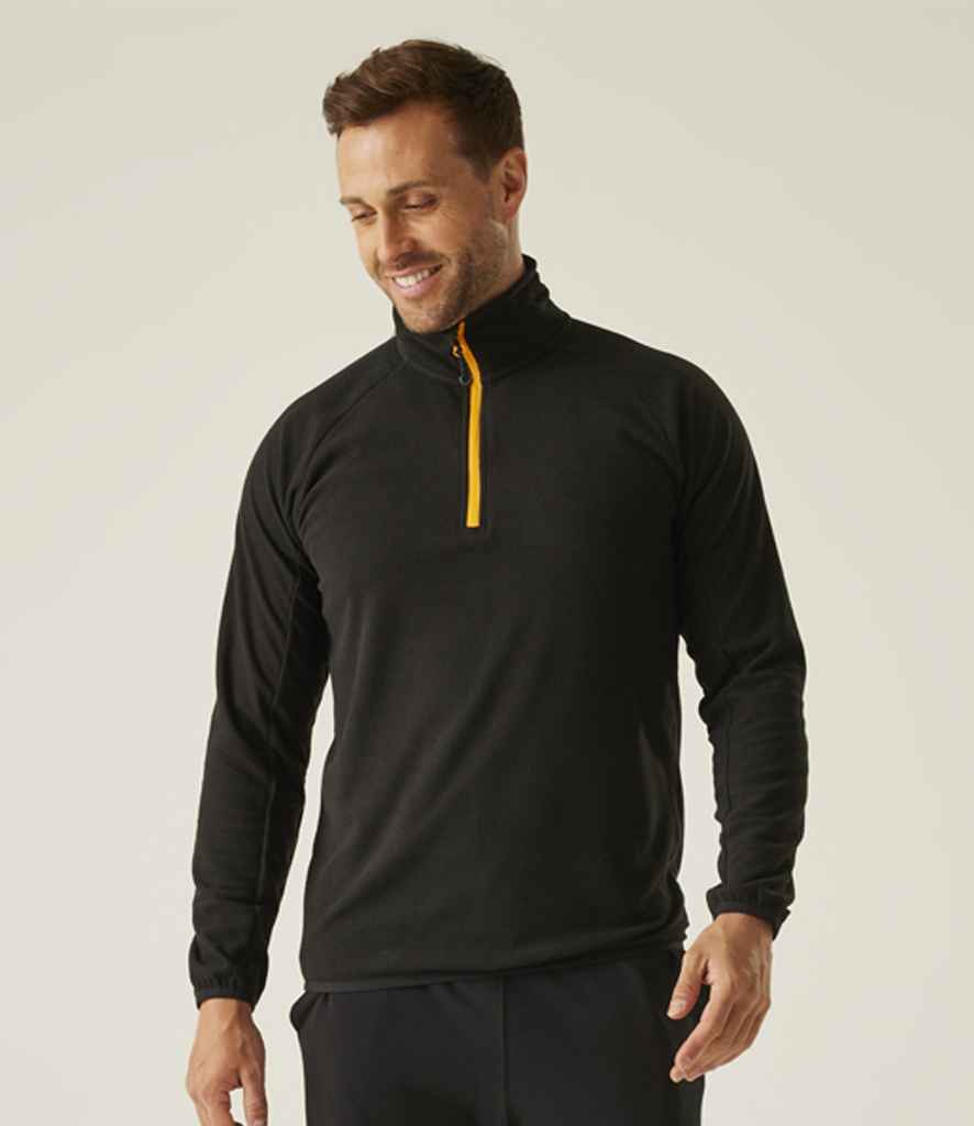 Regatta Navigate Half Zip Fleece | Black/Orange Pop - Regatta Professional - Lancashire Teamwear