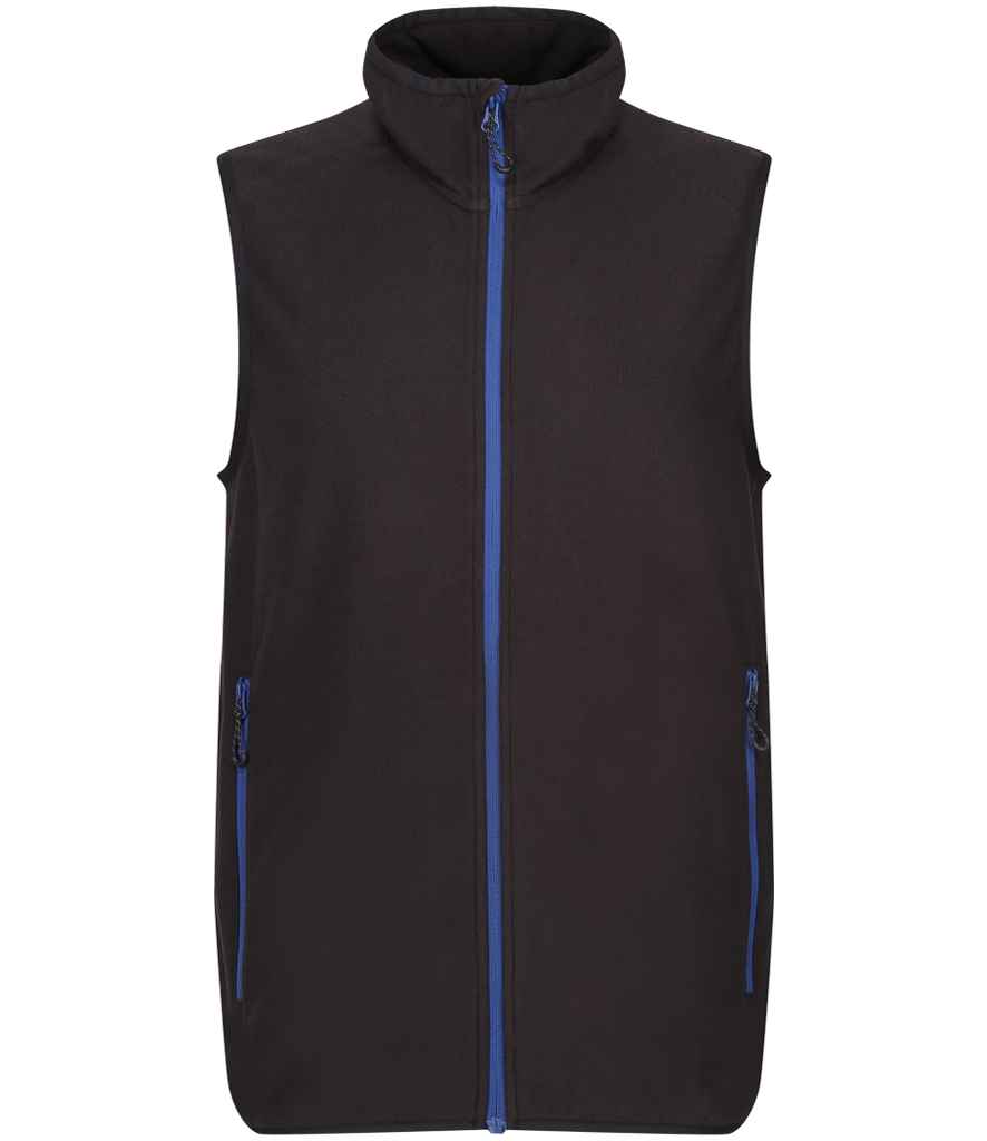 Regatta Navigate Fleece Bodywarmer | Black/New Royal Blue - Regatta Professional Gilet - Lancashire Teamwear