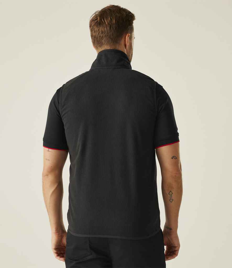 Regatta Navigate Fleece Bodywarmer | Black/Classic Red - Regatta Professional Gilet - Lancashire Teamwear