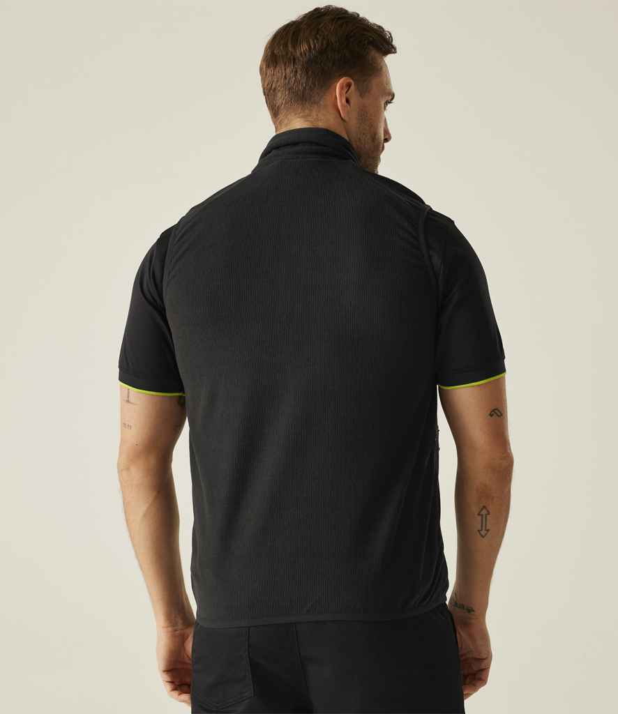Regatta Navigate Fleece Bodywarmer | Black/Lime Green - Regatta Professional Gilet - Lancashire Teamwear