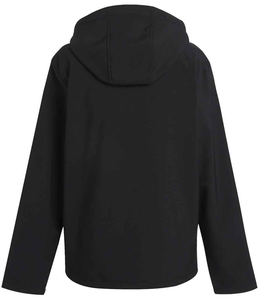 Regatta Navigate Two Layer Hooded Soft Shell Jacket | Black/Classic Red - Regatta Professional - Lancashire Teamwear