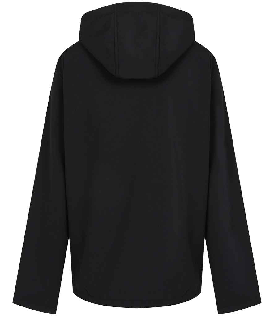 Regatta Navigate Two Layer Hooded Soft Shell Jacket | Black/Orange Pop - Regatta Professional - Lancashire Teamwear