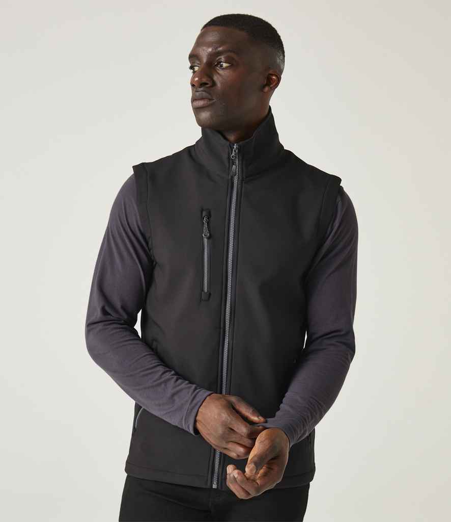 Regatta Navigate Two Layer Soft Shell Bodywarmer | Black/Seal Grey - Regatta Professional Gilet - Lancashire Teamwear