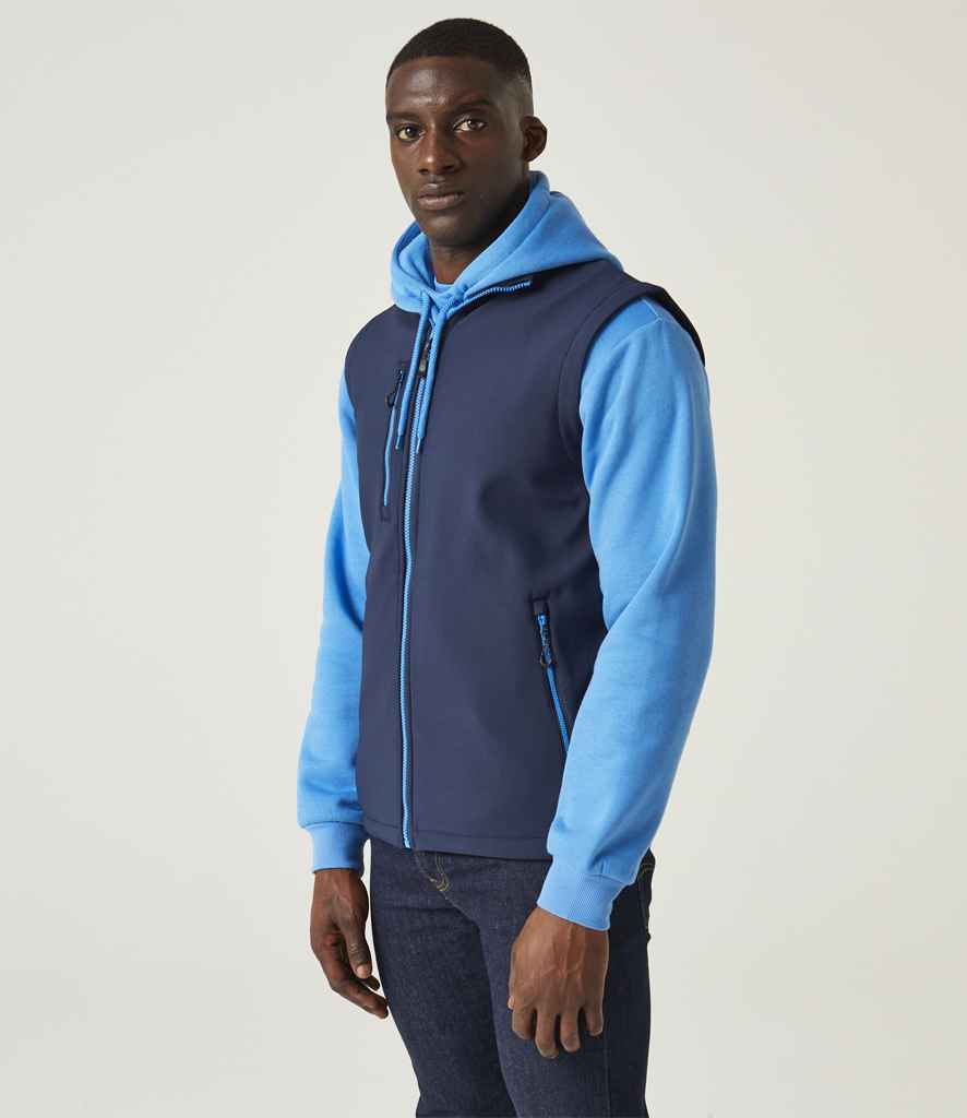 Regatta Navigate Two Layer Soft Shell Bodywarmer | Navy/French Blue - Regatta Professional Gilet - Lancashire Teamwear