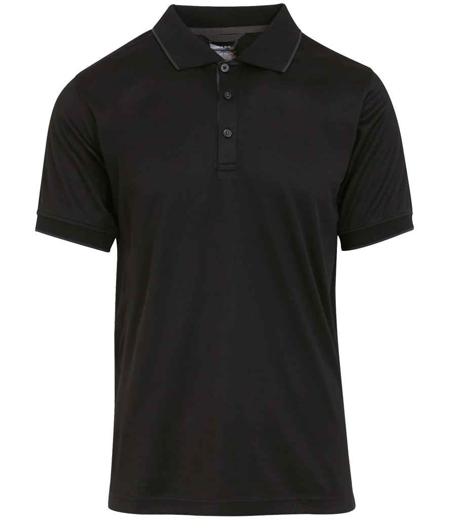 Regatta Navigate Polo Shirt Black/Seal Grey