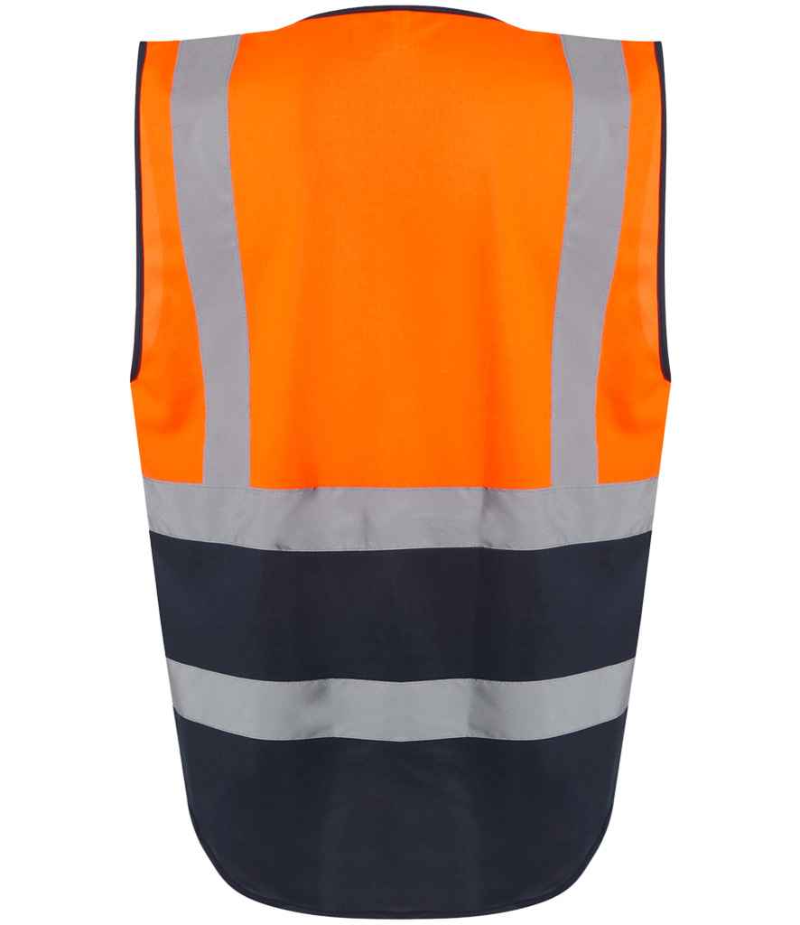 Regatta High Visibility Pro Executive Vest | Orange/Navy Waistcoat - Lancashire Teamwear
