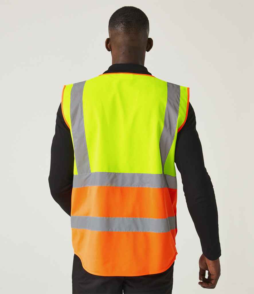 Regatta High Visibility Pro Executive Vest | Yellow/Orange Waistcoat - Lancashire Teamwear