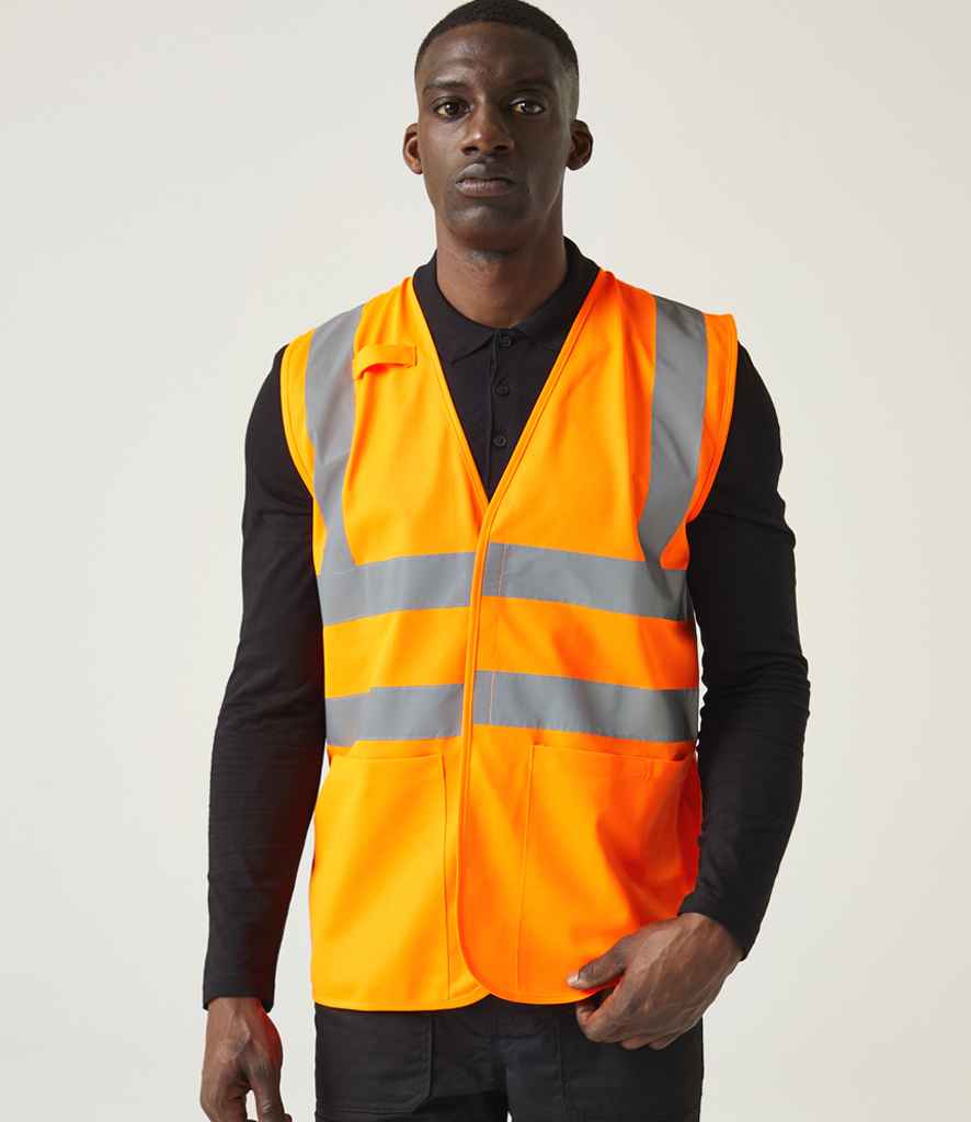 Regatta High Visibility Pro Supervisor Vest | Orange Waistcoat - Lancashire Teamwear