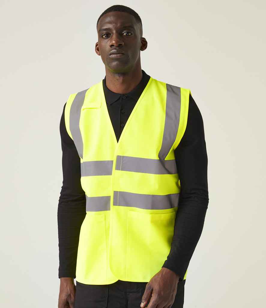 Regatta High Visibility Pro Supervisor Vest | Yellow Waistcoat - Lancashire Teamwear