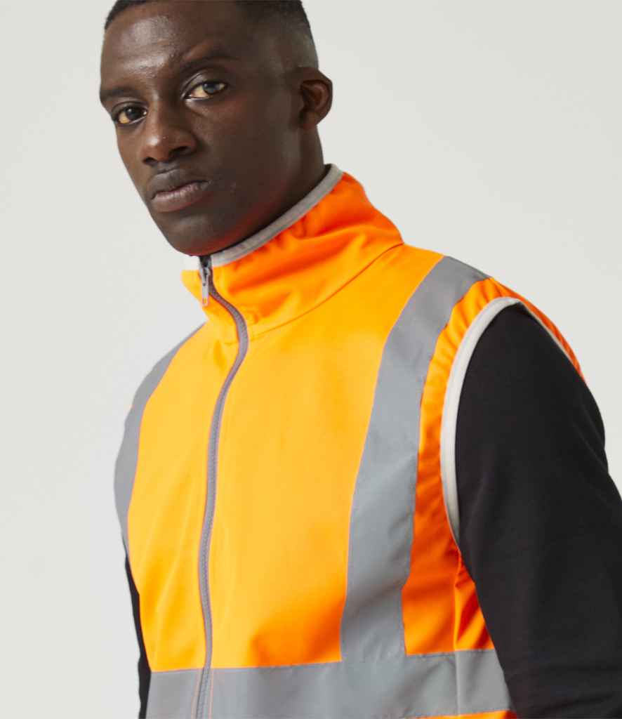 Regatta High Visibility Pro Full Zip Gilet | Orange - Lancashire Teamwear