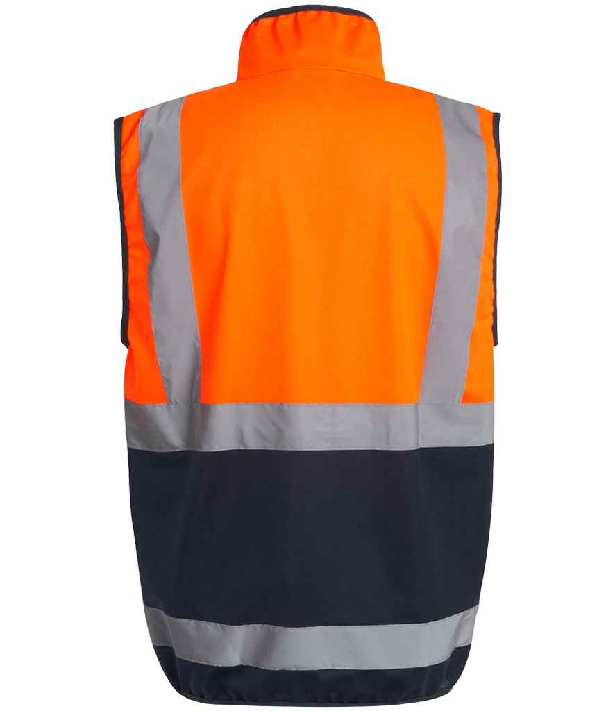 Regatta High Visibility Pro Full Zip Gilet | Orange/Navy - Lancashire Teamwear