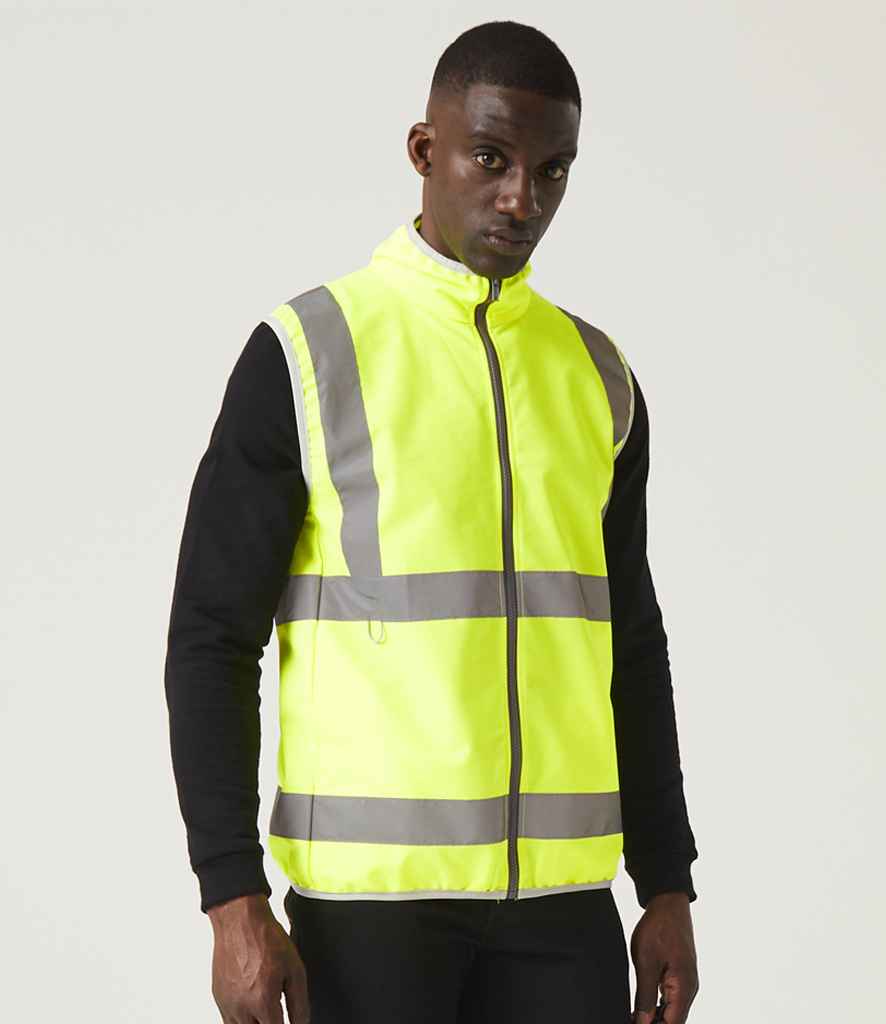 Regatta High Visibility Pro Full Zip Gilet | Yellow - Lancashire Teamwear