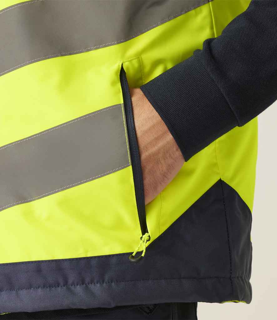 Regatta High Visibility Pro Bodywarmer | Yellow/Navy Gilet - Lancashire Teamwear