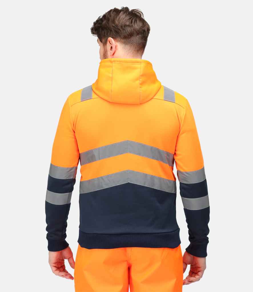 Regatta High Visibility Pro Overhead Hoodie | Orange/Navy - Lancashire Teamwear