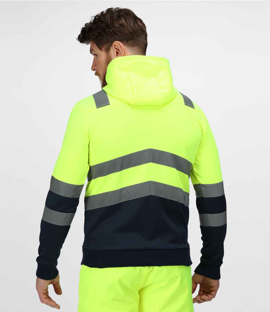 Regatta High Visibility Pro Overhead Hoodie | Yellow/Navy - Lancashire Teamwear