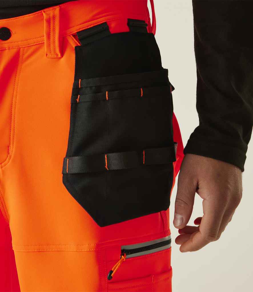 Regatta High Visibility Infiltrate Stretch Holster Trousers | Orange/Black - Lancashire Teamwear
