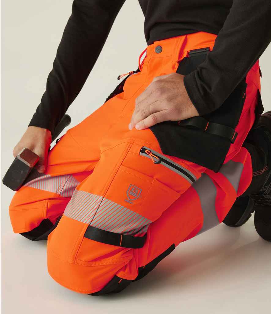 Regatta High Visibility Infiltrate Stretch Holster Trousers | Orange/Black - Lancashire Teamwear