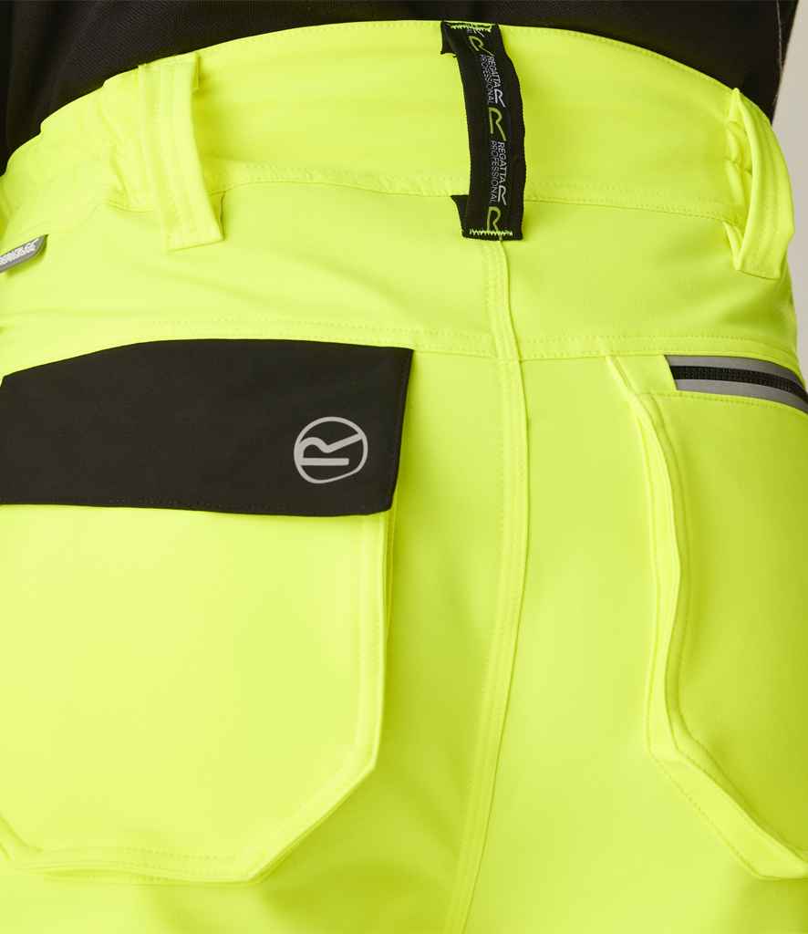 Regatta High Visibility Infiltrate Stretch Holster Trousers | Yellow/Black - Lancashire Teamwear