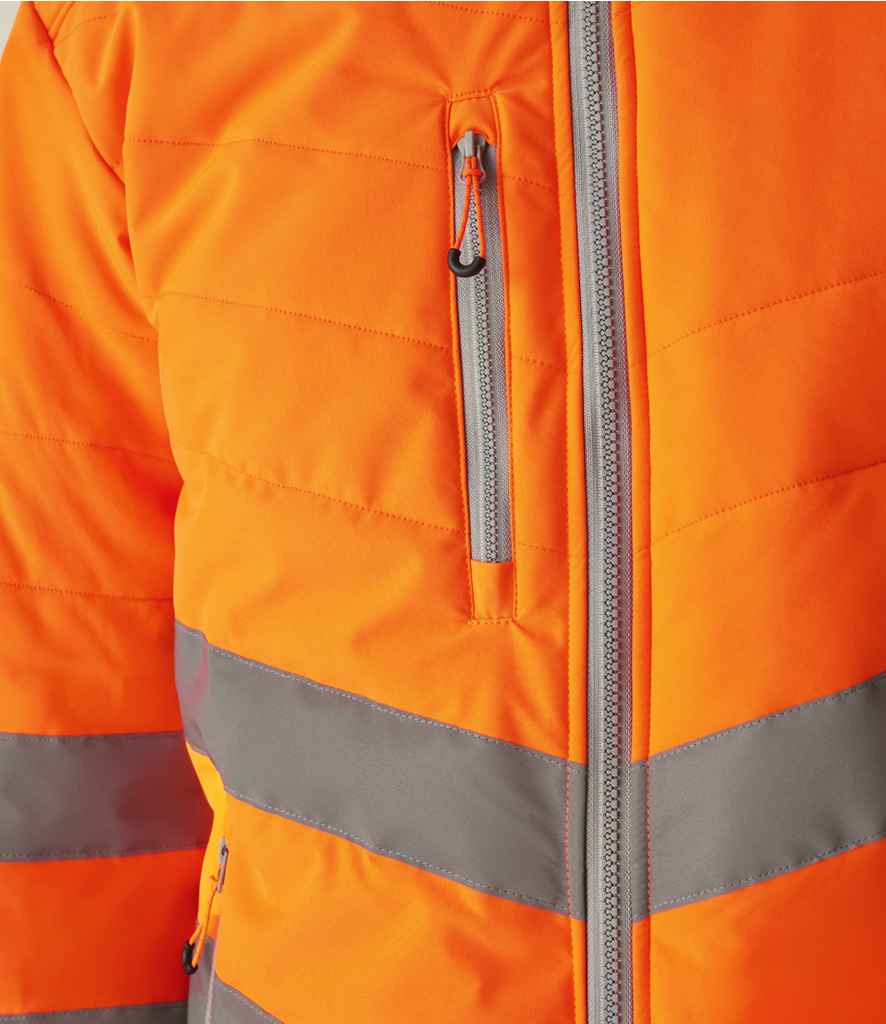 Regatta High Visibility Two Tone Thermal Baffle Jacket | Orange/Grey - Lancashire Teamwear