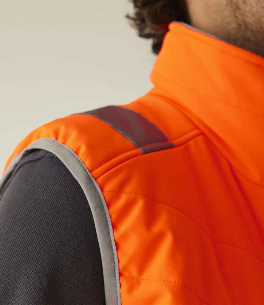 Regatta High Visibility Two Tone Thermal Baffle Bodywarmer | Orange/Grey Gilet - Lancashire Teamwear