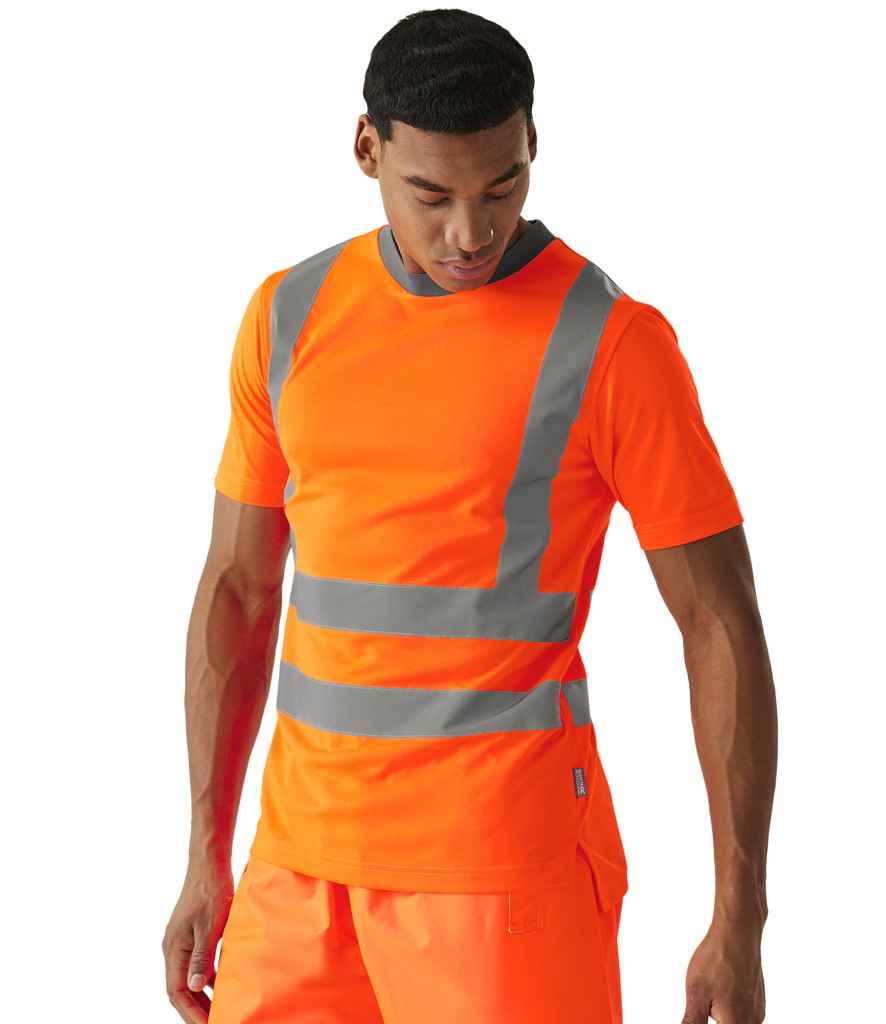 Regatta High Visibility Pro Contract T-Shirt | Orange - Lancashire Teamwear