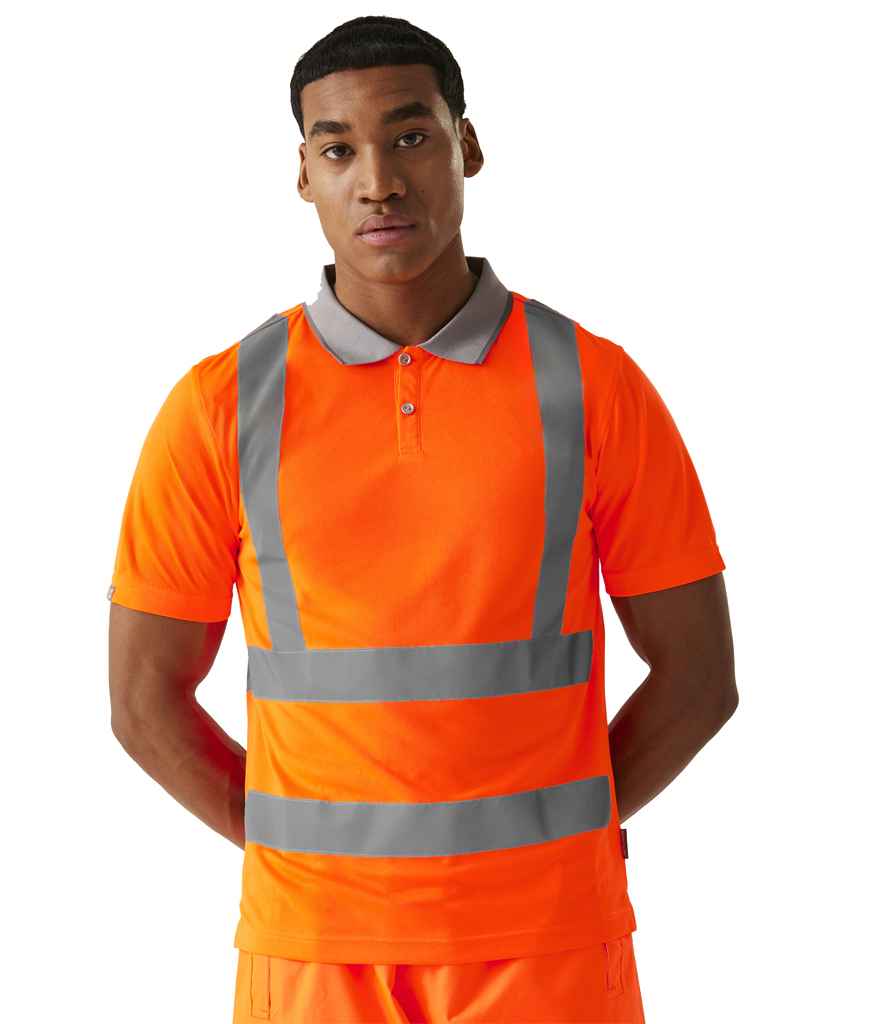 Regatta High Visibility Pro Contract Polo Shirt | Orange - Lancashire Teamwear