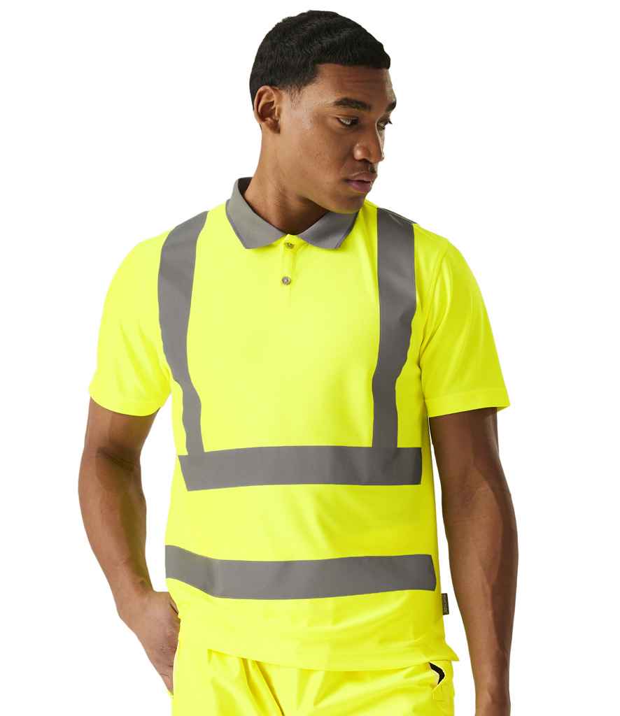 Regatta High Visibility Pro Contract Polo Shirt | Yellow - Lancashire Teamwear