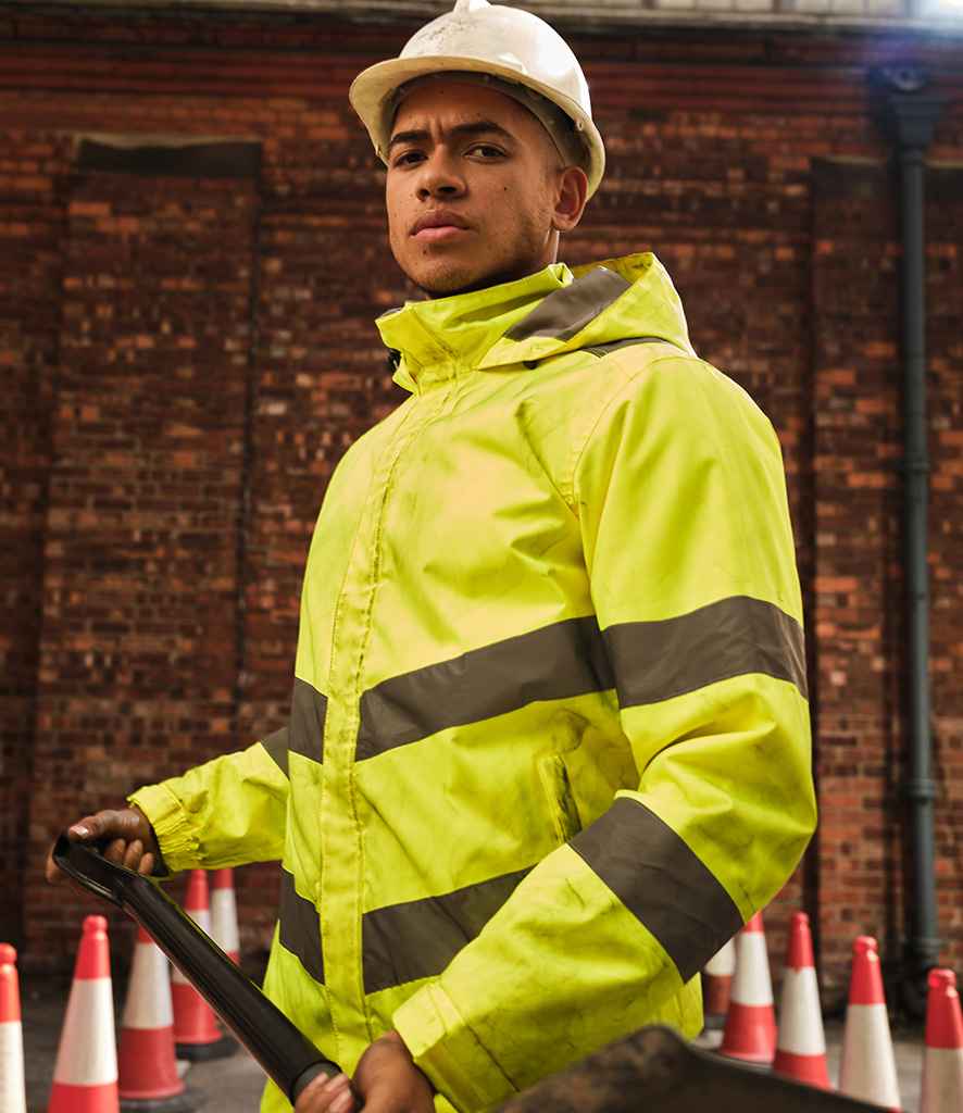 Regatta High Visibility Pro Contract Dover Jacket | Yellow - Lancashire Teamwear