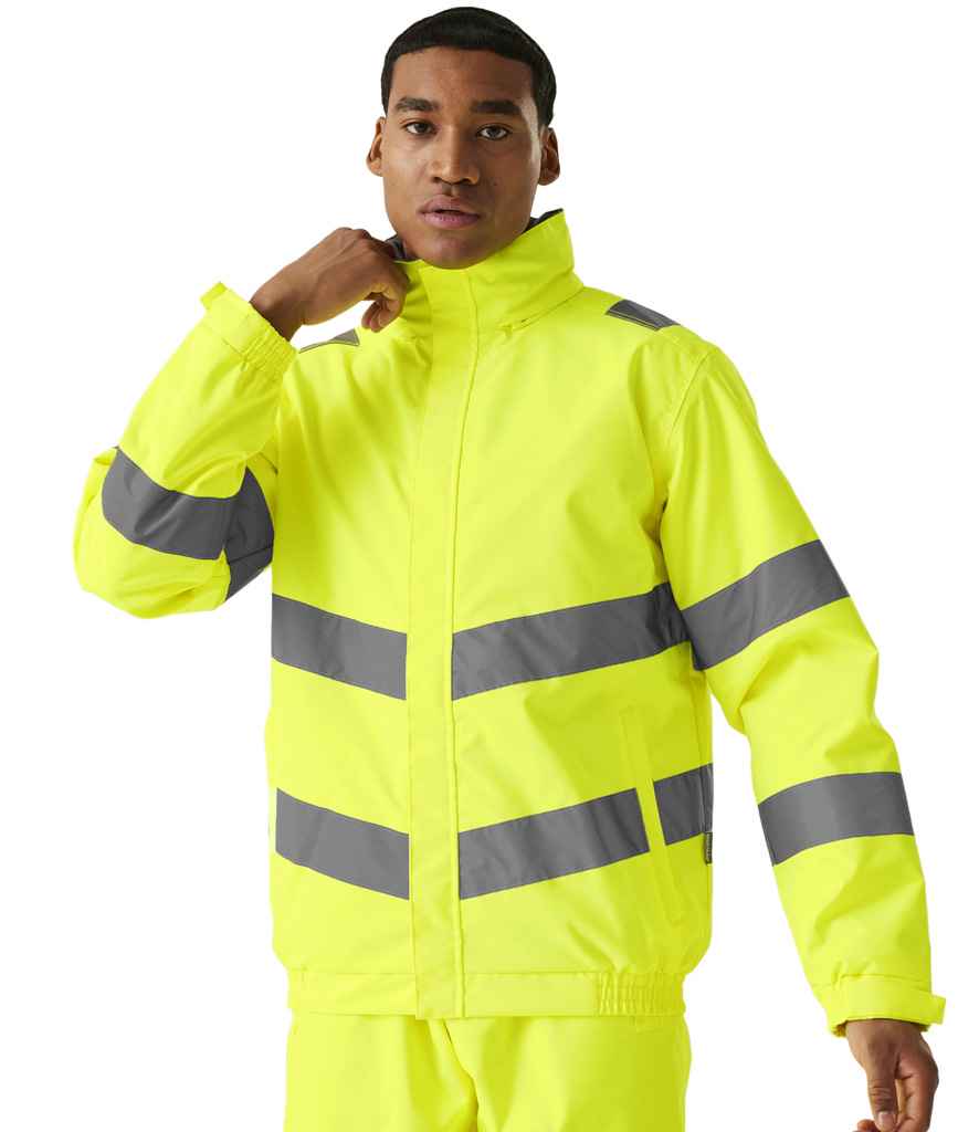 Regatta High Visibility Pro Contract Dover Jacket | Yellow - Lancashire Teamwear