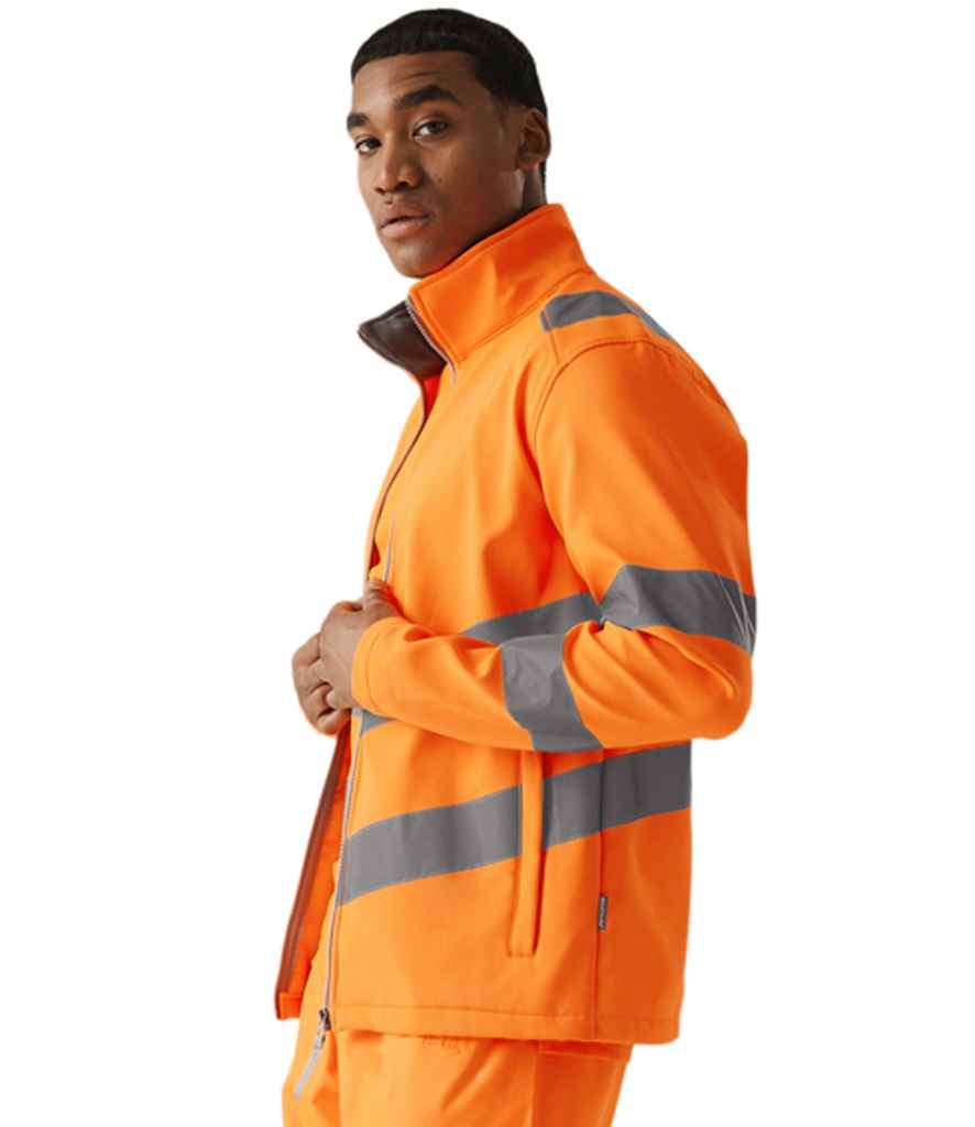 Regatta High Visibility Pro Contract Ablaze Soft Shell Jacket | Orange - Lancashire Teamwear