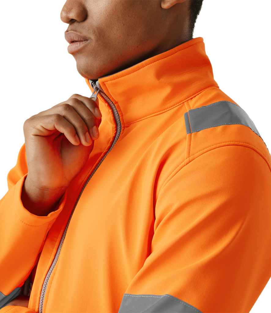 Regatta High Visibility Pro Contract Ablaze Soft Shell Jacket | Orange - Lancashire Teamwear
