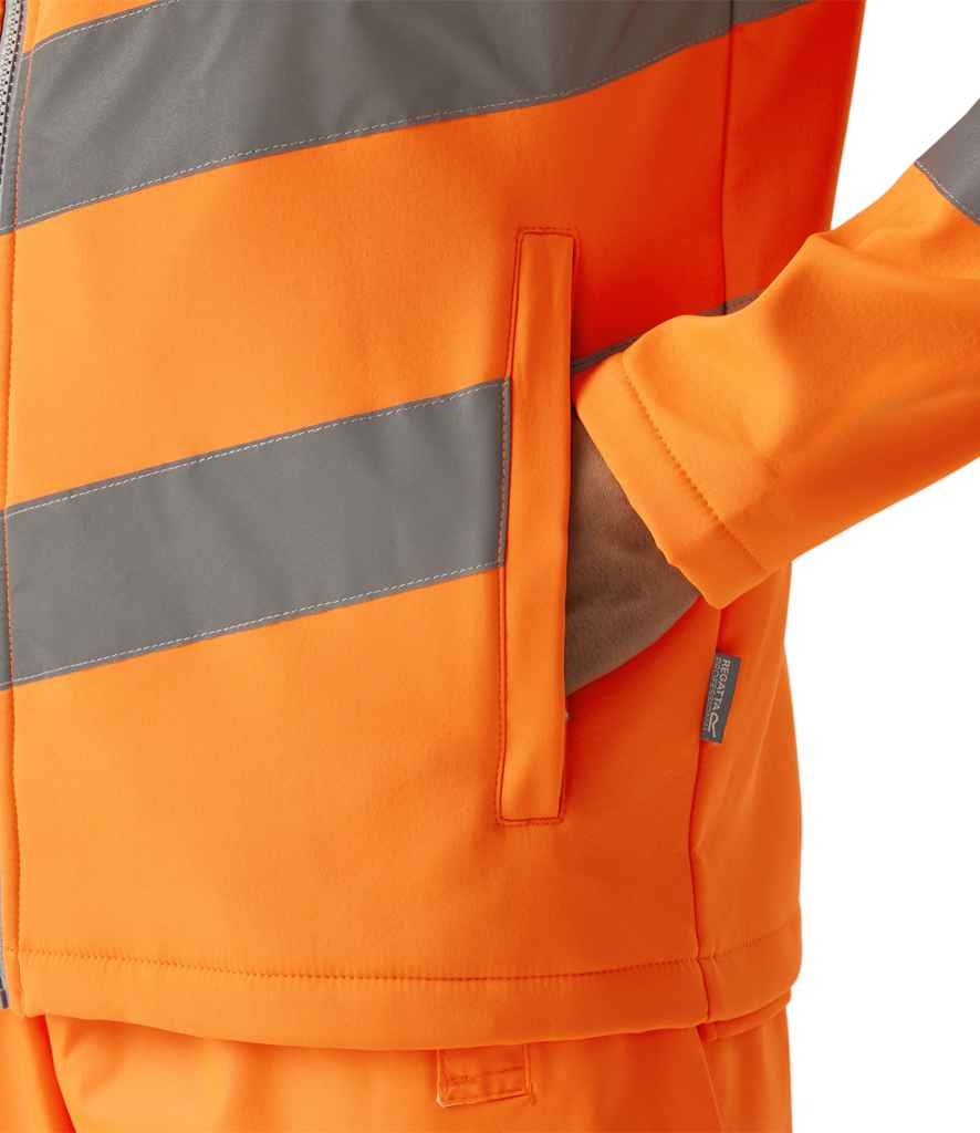 Regatta High Visibility Pro Contract Ablaze Soft Shell Jacket | Orange - Lancashire Teamwear