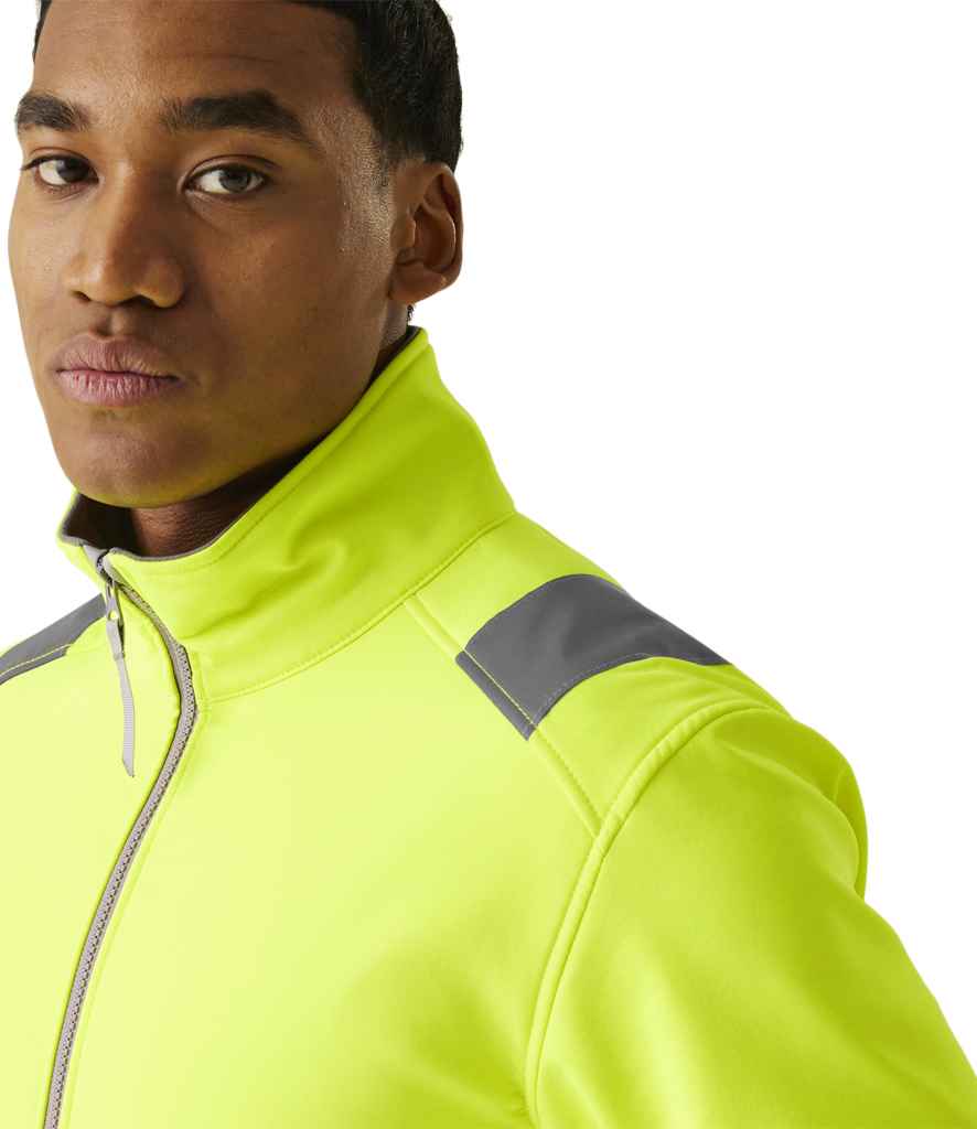 Regatta High Visibility Pro Contract Ablaze Soft Shell Jacket | Yellow - Lancashire Teamwear