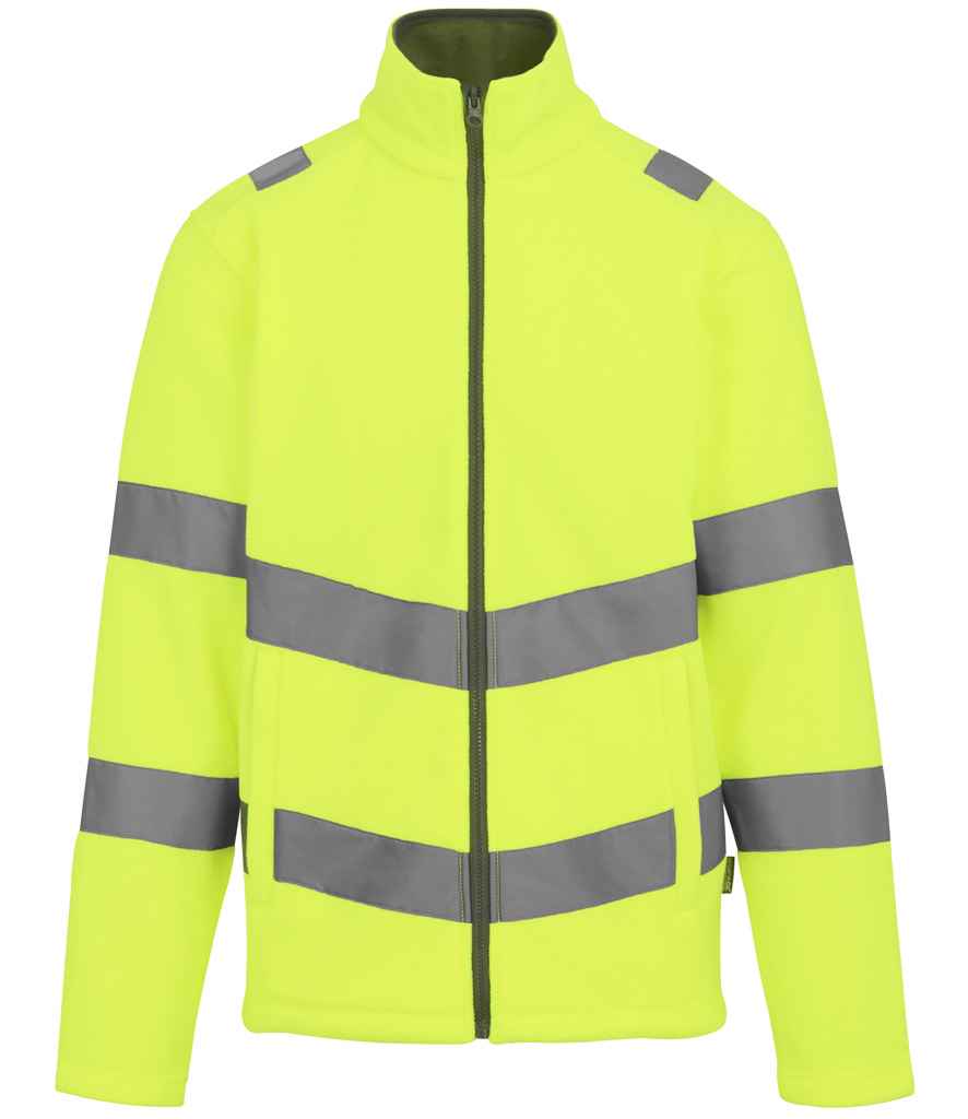 Regatta High Visibility Pro Contract Thor Fleece Jacket | Yellow - Lancashire Teamwear