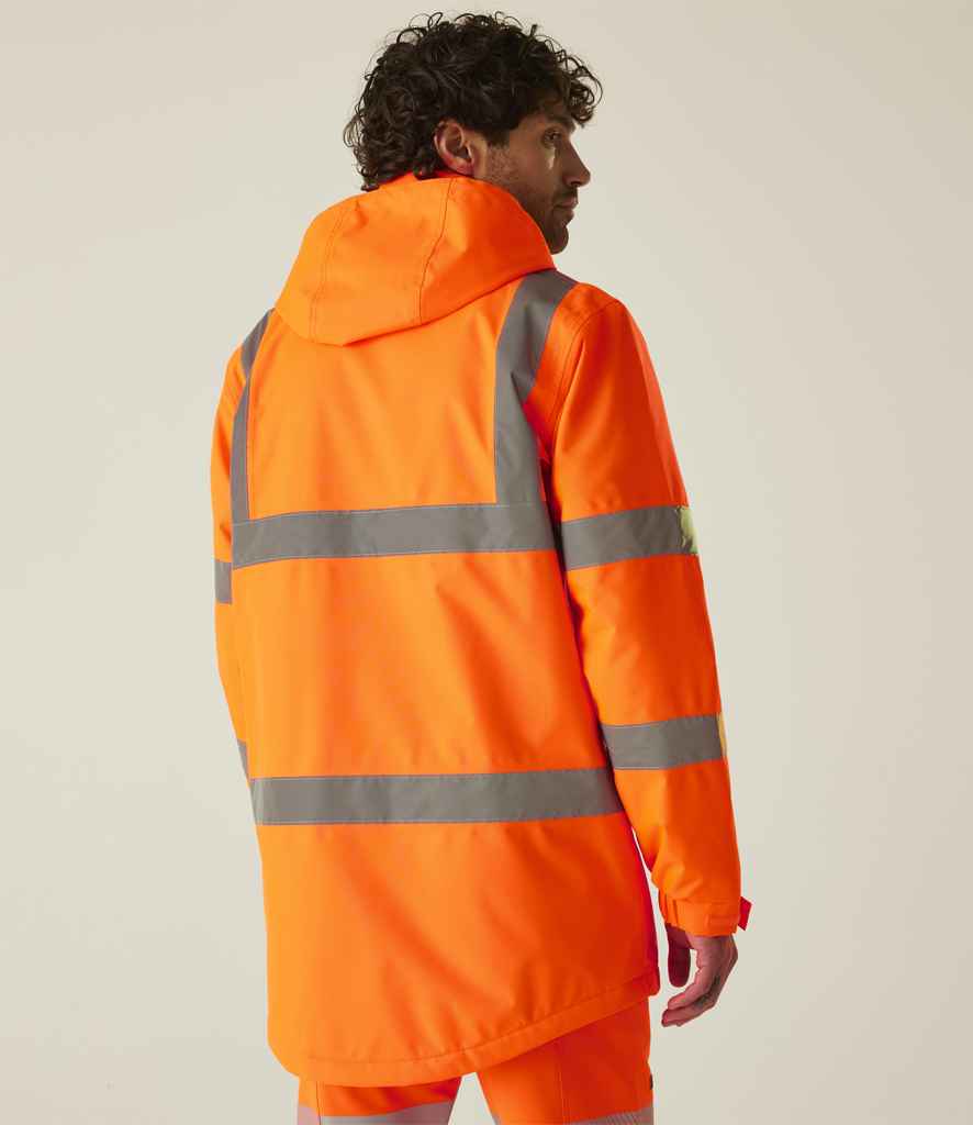 Regatta High Visibility Pro Contract Dover Parka | Orange Jacket - Lancashire Teamwear