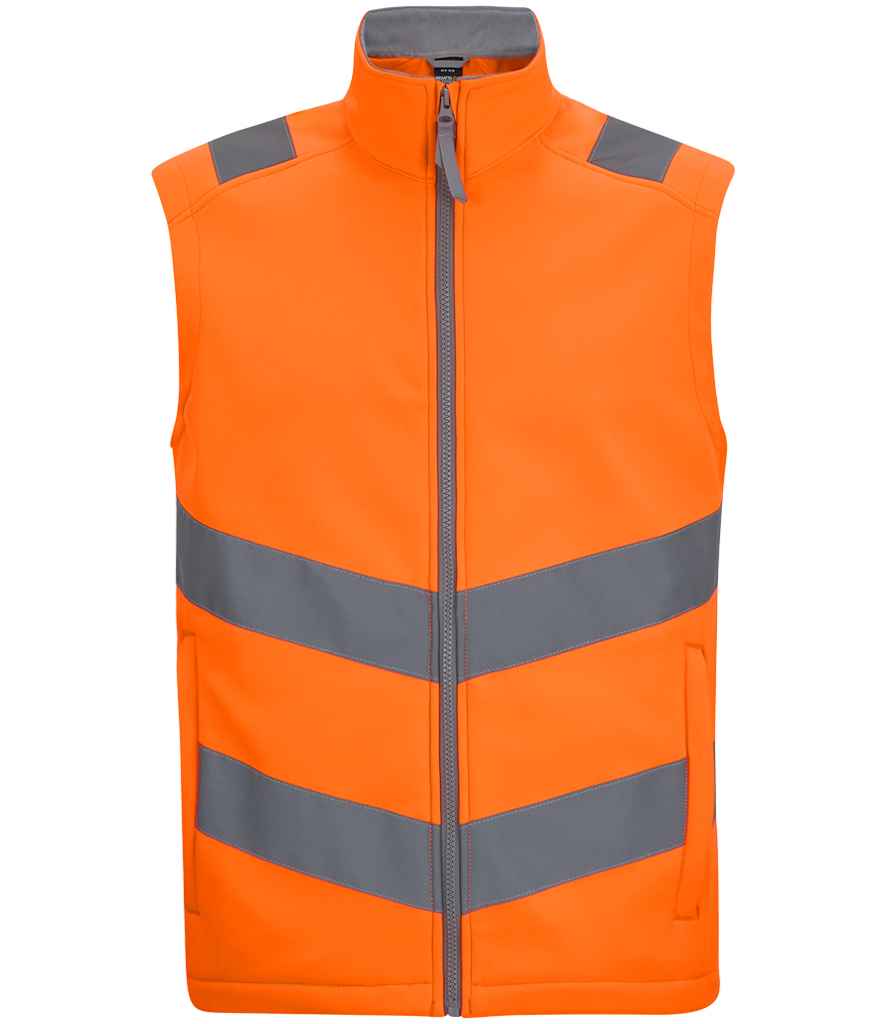 Regatta High Visibility Pro Contract Ablaze Soft Shell Bodywarmer | Orange Gilet - Lancashire Teamwear