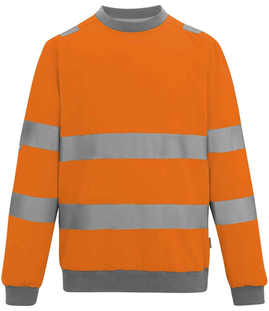 Regatta High Visibility Pro Contract Crew Neck Sweatshirt | Orange - Lancashire Teamwear