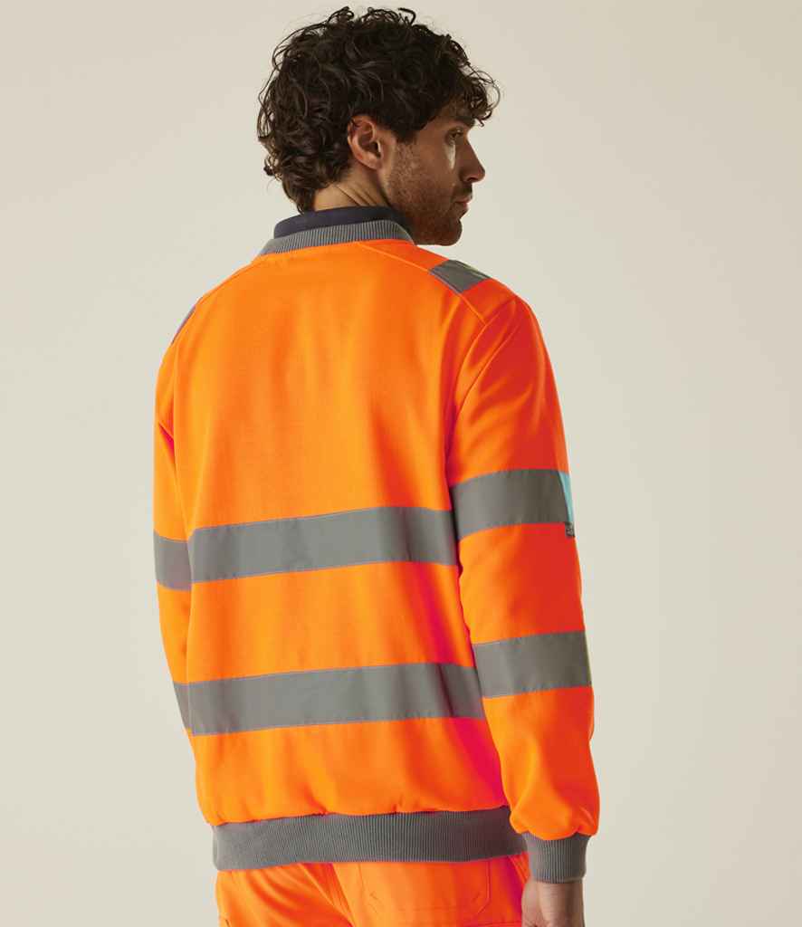 Regatta High Visibility Pro Contract Crew Neck Sweatshirt | Orange - Lancashire Teamwear