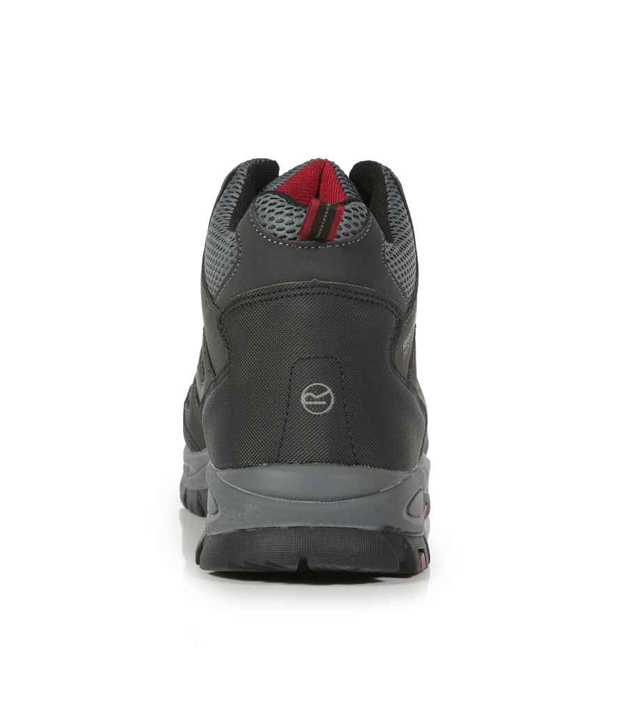 Regatta Safety Footwear Mudstone S1P Safety Hikers | Ash/Rio Red - Lancashire Teamwear