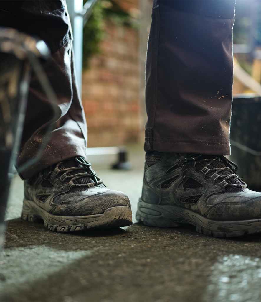 Regatta Safety Footwear Mudstone S1P Safety Hikers | Black/Granite - Lancashire Teamwear