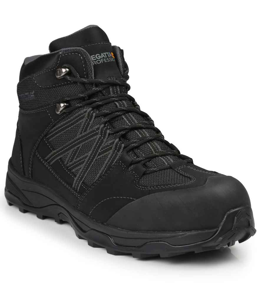 Regatta Safety Footwear Claystone S3 Safety Hikers | Black/Granite - Lancashire Teamwear