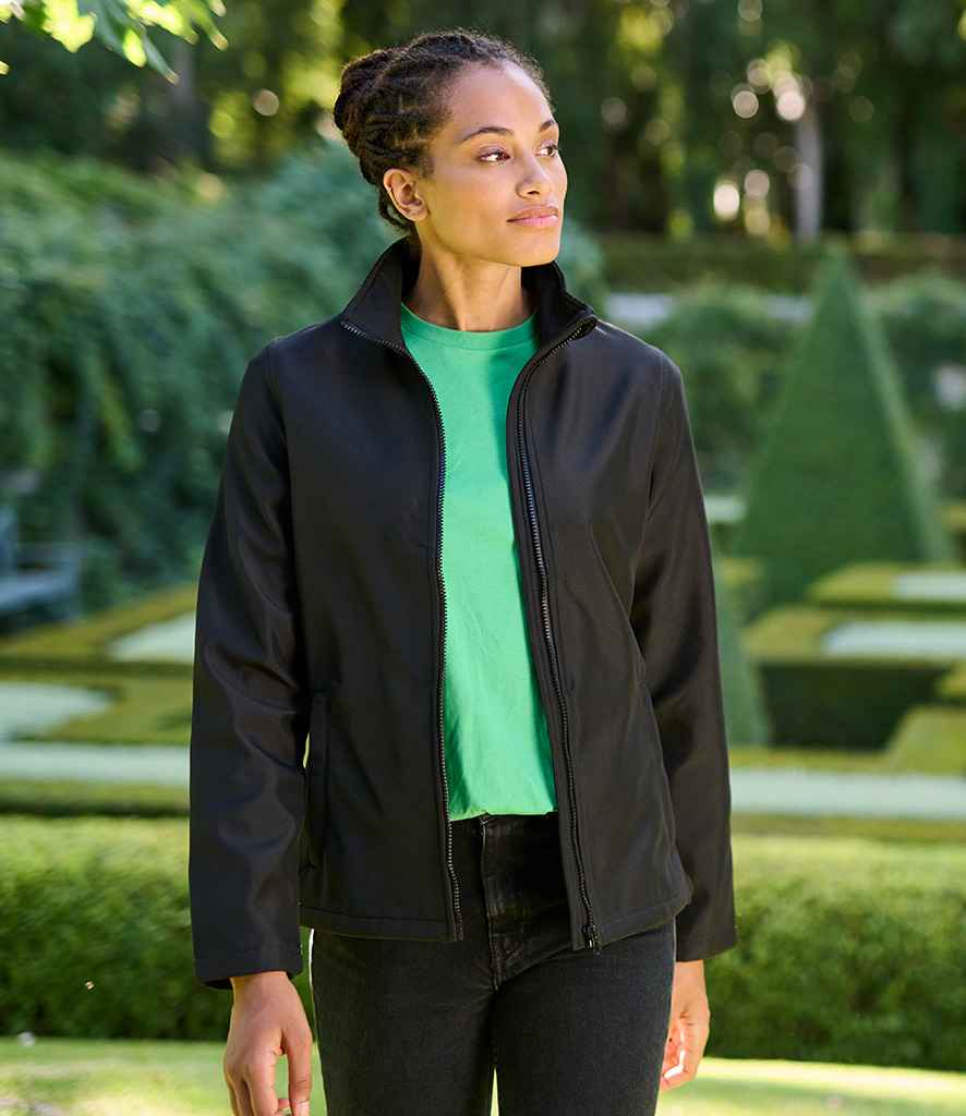 Regatta Ladies Ablaze Printable Soft Shell Jacket | Black/Black - Regatta Professional - Lancashire Teamwear