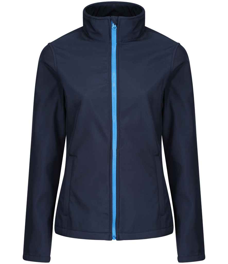 Regatta Ladies Ablaze Printable Soft Shell Jacket Navy/French Blue