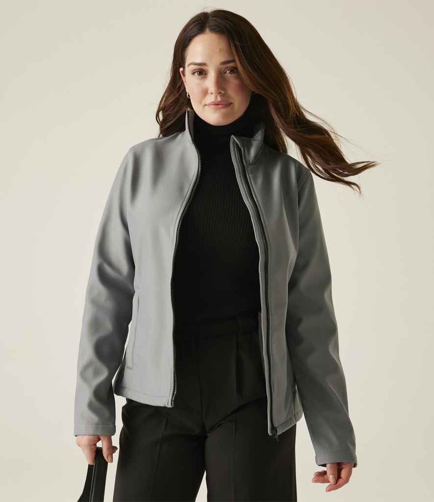 Regatta Ladies Ablaze Printable Soft Shell Jacket | Rock Grey/Black - Regatta Professional - Lancashire Teamwear