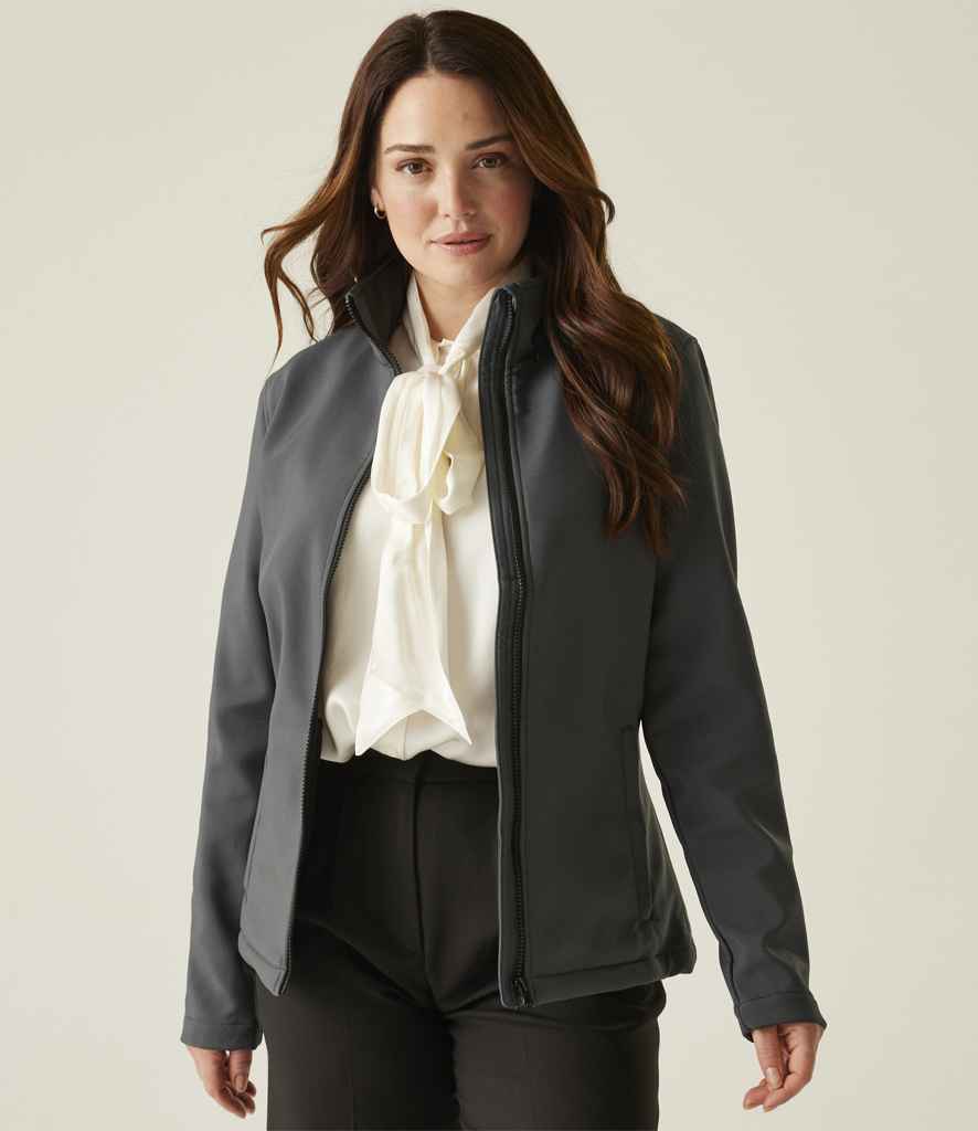 Regatta Ladies Ablaze Printable Soft Shell Jacket | Seal Grey/Black - Regatta Professional - Lancashire Teamwear