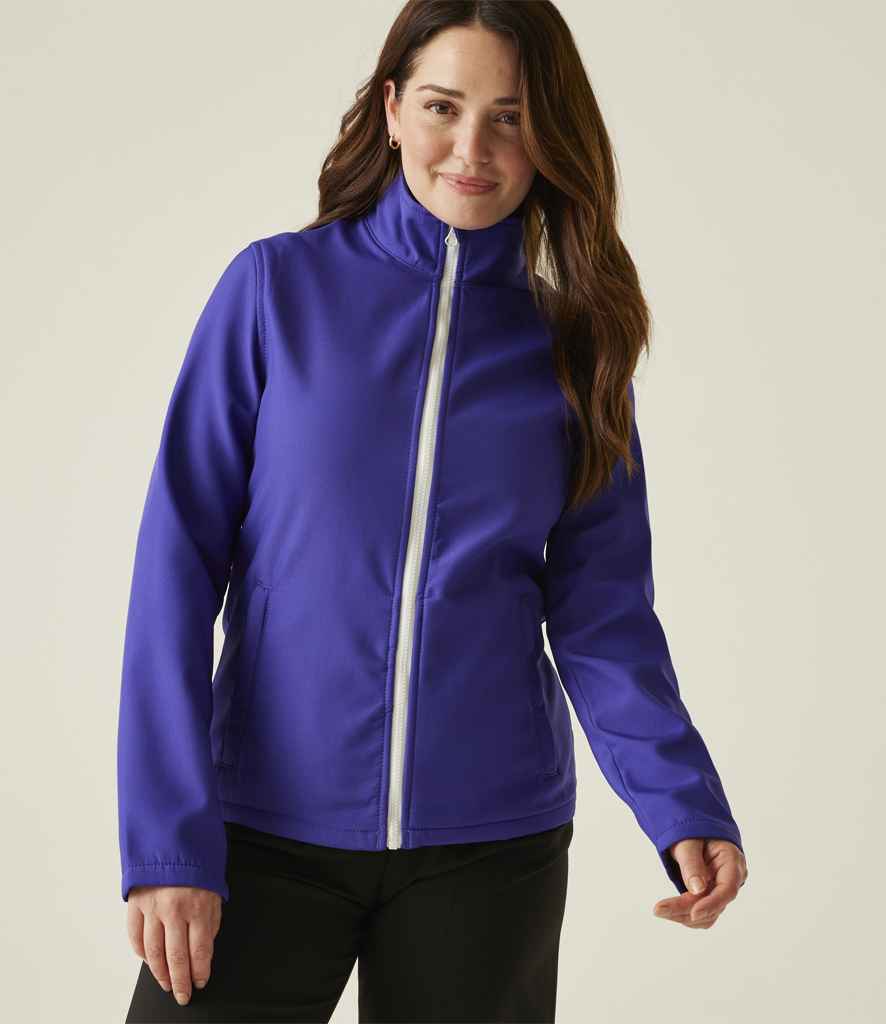 Regatta Ladies Ablaze Printable Soft Shell Jacket | Vibrant Purple/Black - Regatta Professional - Lancashire Teamwear