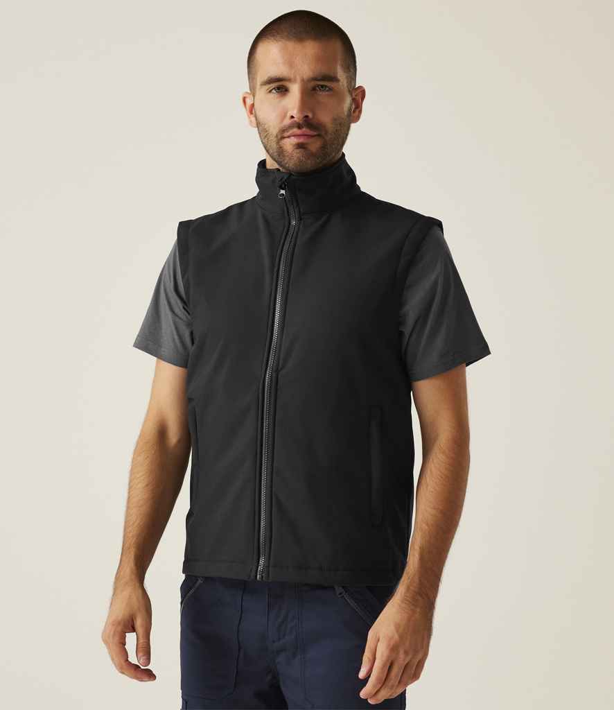 Regatta Ablaze Soft Shell Bodywarmer | Black/Black - Regatta Professional Gilet - Lancashire Teamwear