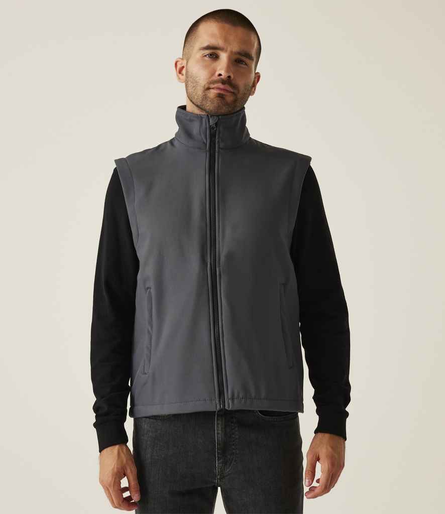 Regatta Ablaze Soft Shell Bodywarmer | Seal Grey/Black - Regatta Professional Gilet - Lancashire Teamwear