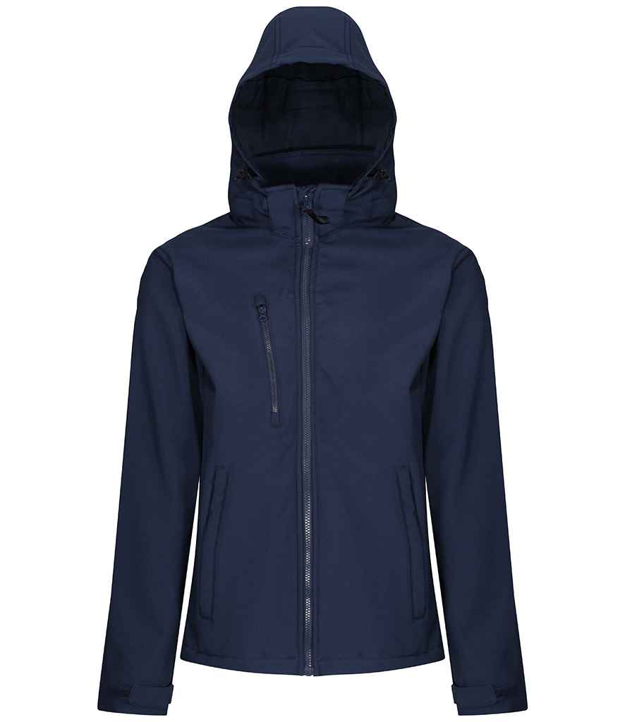 Regatta Venturer Three Layer Hooded Soft Shell Jacket | Navy/Navy - Regatta Professional - Lancashire Teamwear